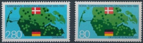 Інше Другое ^/--/^ ФРГ Дания Карта Сотрудничество 1985 ^_^^^ ФРН Данія Карта Співпраця 1985 - фото фото фото