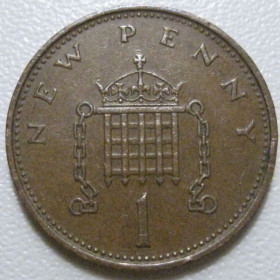 Єлизавета II (після ) Елизавета II (после ) ^/--/^ Велика Британія 1 новий пенні 1971 року 41554 ^_^^^ Великобритания 1 новый пенни 1971 года 41554 - фото фото фото