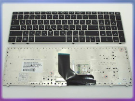 Клавіатури Клавиатуры ^/--/^ Клавиатура для HP EliteBook 8560 /--/ P, 8570 /--/ P, 8560 /--/ B (RU Black c рамкой Silver и PointStick) Оригинал ^_^^^ Клавіатура для HP EliteBook 8560 /--/ P, 8570 /--/ P, 8560 /--/ B (RU Black c рамкою Silver і PointStick) Оригінал - фото фото фото