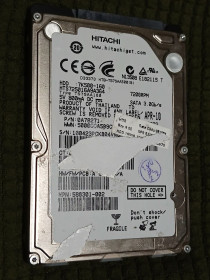 Жорсткі диски Жесткие диски ^/--/^ &amp;quot;68%&amp;quot; hdd 2.5 160 гб  (0.7 гб не ок) hitachi 7200 жесткий диск hts /--/ 725016 /--/ a /--/ 9 /--/ a /--/ 364 хитачи дутый - фото фото фото