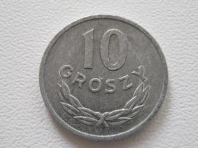 - року - года ^/--/^ Польша 10 грошей 1967 года #14580 ^_^^^ Польща 10 грошей 1967 року #14580 - фото фото фото