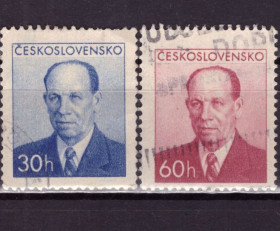 Чехословаччина Чехословакия ^/--/^ Чехословакия. Президент Запотоцкий  (серия) 1953 г. ^_^^^ Чехословаччина. Президент Запотоцький (серія) 1953 - фото фото фото