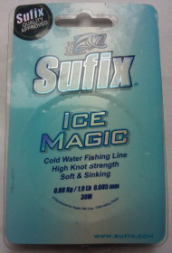 Ліски, шнури, повідці Лески, шнуры, поводки ^/--/^ Леска Sufix Ice Magic 0,085 мм, 30 м  (новая) ^_^^^ Ліска Sufix Ice Magic 0,085 мм, 30 м (нова) - фото фото фото