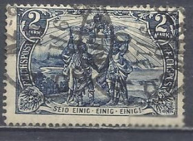 Німецька імперія (-) Германская империя (-) ^/--/^ Германия 1900 стандарт живопись Север и Юг Антон фон Вернер 1 /--/ м.гаш. ^_^^^ Німеччина 1900 стандарт живопис Північ і Південь Антон фон Вернер 1 /--/ м.гаш. - фото фото фото