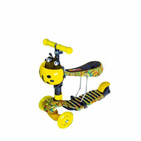 Самокати Самокаты ^/--/^ Самокат детский Scooter &amp;quot;Букашка&amp;quot; 3 в 1 сиденье India (2 /--/ T /--/ 1005) ^_^^^ Самокат дитячий Scooter &amp;quot; Букашка &amp;quot; 3 в 1 сидіння India (2 /--/ T /--/ 1005) - фото фото фото