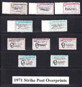 Транспорт Транспорт ^/--/^ Авиация EU  Гернси - Сарк MNH - 2 /--/ е надпечатки  1965 г и 1971 г ^_^^^ Авіація EU Гернсі - Сарк MNH - 2 /--/ е надпечатки 1965 р і 1971 р - фото фото фото