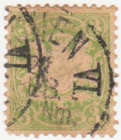 Німецька імперія (-) Германская империя (-) ^/--/^ Германия 1881 г. № 49 гашеная ^_^^^ Німеччина 1881 р. No 49 гашена - фото фото фото