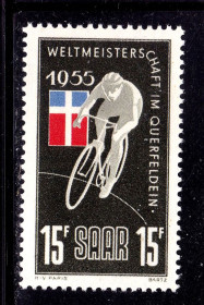 Інше Другое ^/--/^ СААР / SAAR Германия   1955  г  MNH - велоспорт - чемпионат мира ^_^^^ СААР / SAAR Німеччина 1955 р MNH - велоспорт - чемпіонат світу - фото фото фото