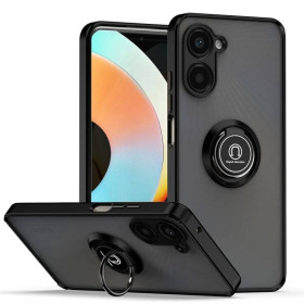 Чохли, бампера Чехлы, бампера ^/--/^ Чохол Fiji Colorframe для Realme 10 Pro 5 /--/ G матовий бампер з кільцем підставкою Black ^_^^^ Чехол Fiji Colorframe для Realme 10 Pro 5 /--/ G матовый бампер с кольцом подставкой Black - фото фото фото