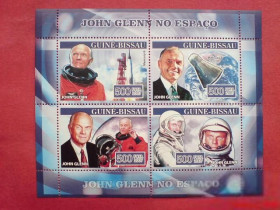 Освоєння космосу Освоение космоса ^/--/^ Гвинея Биссау Guinea Bissau 2007 Mi 3526-3529 Space John Glenn MNH CV 6 ^_^^^ Гвінея Біссау Guinea Bissau 2007 Mi 3526-3529 Space John Glenn MNH CV 6 - фото фото фото