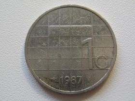Нідерланди Нидерланды ^/--/^ Нидерланды 1 гульден 1987 года 32412 ^_^^^ Нідерланди 1 гульден 1987 року 32412 - фото фото фото