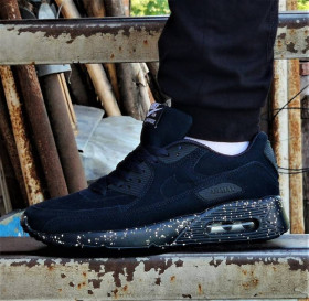 Кросівки Кроссовки ^/--/^ Чоловічі Кросівки Air Max 90 Замшеві Сині  Шкіряні (наявність розмірів в описі) ^_^^^ Мужские Кроссовки Air Max 90 Замшевые Синие Кожаные (наличие размеров в описании) - фото фото фото