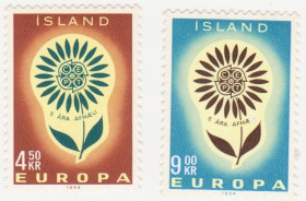 Ісландія Исландия ^/--/^ Исландия 1964 г № 386‑387 ** серия ^_^^^ Ісландія 1964 р No 386-387 ** серія - фото фото фото