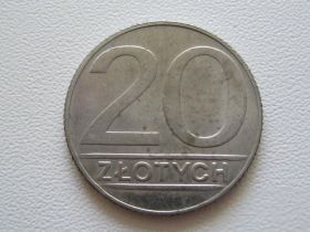 - року - года ^/--/^ Польша 20 злотых 1990 года #10445 ^_^^^ Польща 20 злотих 1990 #10445 - фото фото фото