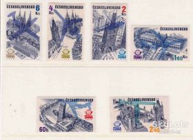 Транспорт Транспорт ^/--/^ Авиация . Чехословакия 1976 г MNH - архитектура ^_^^^ Чехословаччина 1976 MNH - архітектура - фото фото фото