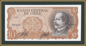 Чилі Чили ^/--/^ Чили 10 эскудо 1967-1975 P-143  (143 /--/ a.1) UNC ^_^^^ Чилі 10 ескудо 1967-1975 P-143 (143 /--/ a.1) UNC - фото фото фото