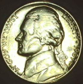 Обігові Обиходные ^/--/^ США 5 центів, 1987 P Джефферсон Нікель [3.59] ^_^^^ США 5 центов, 1987 P Джефферсон Никель [3.59] - фото фото фото