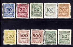 Третій Рейх (-) Третий Рейх (-) ^/--/^ Германия   Рейх 1923 г  MNH/MH - период гиперинфляции ^_^^^ Німеччина Рейх 1923 р MNH/MH - період гіперінфляції - фото фото фото