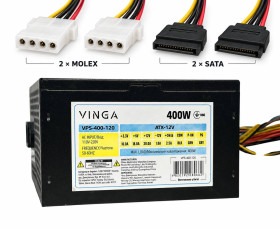 Блоки живлення Блоки питания ^/--/^ Б/У Блок живлення Vinga VPS-400 /--/ A-120 / 20+4 / CPU 4 /--/ pin / 120 /--/ FAN / 400 Вт / 2 SATA / 2 Molex / код.Q /--/ 901 ^_^^^ Б/У Блок питания Vinga VPS-400 /--/ A-120 / 120 /--/ FAN / 400 Вт / 2 SATA / 2 Molex КОД. Q /--/ 901 - фото фото фото