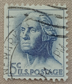 Північна Америка Северная Америка ^/--/^ США 1963 г - Джордж Вашингтон, гаш ^_^^^ 1963 — Джордж Вашингтон, гаш - фото фото фото