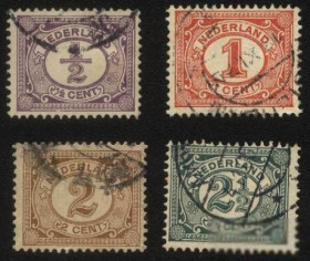 Інші країни Другие страны ^/--/^ Голландия 1899 г. №  49 - 52 серия  гашеная ^_^^^ Голландія 1899 р. No 49 - 52 серія гашена - фото фото фото