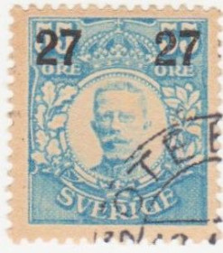 Скандинавія Скандинавия ^/--/^ Швеция 1918 г. №  112 гашеная ^_^^^ Швеція 1918 р. No 112 гашена - фото фото фото