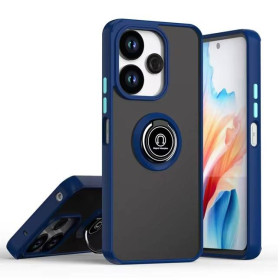 Чохли, бампера Чехлы, бампера ^/--/^ Чохол Fiji Colorframe для Xiaomi Redmi 13 матовий бампер з кільцем підставкою Dark Blue ^_^^^ Чехол Fiji Colorframe для Xiaomi Redmi 13 матовый бампер с кольцом подставкой Dark Blue - фото фото фото