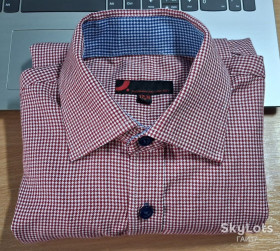 Сорочки Рубашки ^/--/^ Рубашка от бренда «Dressman»/Германия/S-37/38/клеточка/сток. ^_^^^ Сорочка від бренду «Dressman»/Німеччина/S-37/38/клітина/сток. - фото фото фото