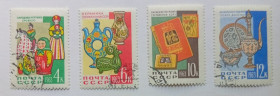 СРСР - СССР - ^/--/^ СССР 1963 Декоративно-прикладное искусство, гашеные ^_^^^ СРСР 1963 Декоративно-прикладне мистецтво, гашені - фото фото фото