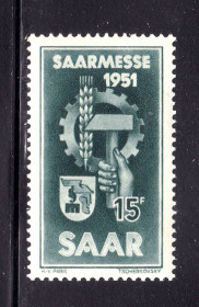 Інші країни Другие страны ^/--/^ СААР / SAAR  1951 г MNH - ^_^^^ СААР / SAAR 1951 MNH - фото фото фото