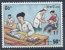 Інше Другое ^/--/^ Лаос Медицина Красный Крест 1988 ^_^^^ Лаос Медицина Червоний Хрест 1988 - фото фото фото