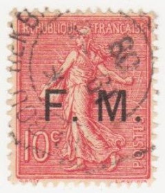 Франція Франция ^/--/^ Франция      (Военная почта) 1906 г.№ 4 гашеная ^_^^^ Франція (Військова пошта) 1906 р. No 4 гашена - фото фото фото