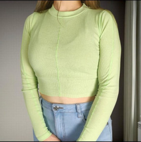 Топи Топы ^/--/^ Салатовий топ від topshop з довгим рукавом ^_^^^ Салатовый топ от topshop с длинным рукавом - фото фото фото