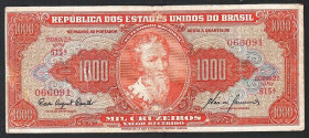 Бразилія Бразилия ^/--/^ Бразилия  (1960) 1000 крузейро. P-165 ^_^^^ Бразилія (1960) 1000 крузейро. P-165 - фото фото фото