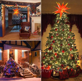 Світильники Светильники ^/--/^ Qijieda 3 /--/ D Christmas Star рождественская звезда 45 /--/ см ^_^^^ Qijieda 3 /--/ D Christmas Star різдвяна зірка 45 /--/ см - фото фото фото