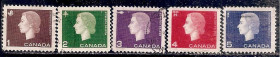 Північна Америка Северная Америка ^/--/^ Канада 1962-63 Sc.401-405 used ПОЛНАЯ серия ^_^^^ Канада 1962-63 Sc.401-405 used - фото фото фото