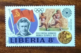 Ліберія Либерия ^/--/^ Либерия. Олимпиада 1972 г. Спринтер СССР Валерий Борзов ^_^^^ Ліберія. Олімпіада 1972 Спринтер СРСР Валерій Борзов - фото фото фото