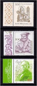 НДР, ФРН ГДР, ФРГ ^/--/^ Германия  1994 г MNH - личности ^_^^^ Німеччина 1994 MNH - особистості - фото фото фото