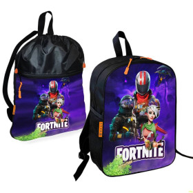 Рюкзаки, сумки Рюкзаки, сумки ^/--/^ Школьный рюкзак детский Fortnite + Сумка для обуви спортивной формы рюкзак-мешок мальчику (01858) ^_^^^ Шкільний рюкзак дитячий Fortnite + Сумка для взуття спортивної форми рюкзак-мішок хлопчику (2172) - фото фото фото