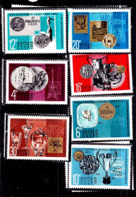 СРСР - СССР - ^/--/^ ZM  СССР 1968 г MNH - выставки почтовых марок - призы ^_^^^ ZM СРСР 1968 р MNH - виставки поштових марок - призи - фото фото фото