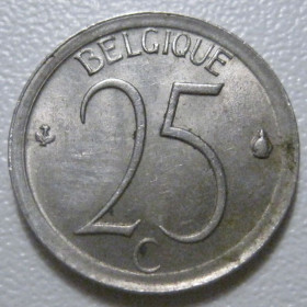 Бельгія Бельгия ^/--/^ Бельгія 25 сантимів 1974 року Belgique 42389 ^_^^^ Бельгия 25 сантимов 1974 года Belgique 42389 - фото фото фото