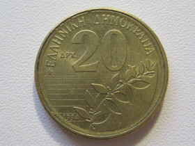 Греція Греция ^/--/^ Греция 20 драхм 1994 года #35320 ^_^^^ Греція 20 драхм 1994 року #35320 - фото фото фото