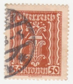 Австрія Австрия ^/--/^ Австрия 1922  г. № 405 гашеная ^_^^^ Австрія 1922 р. No 405 гашена - фото фото фото