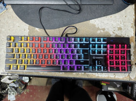 Клавіатури Клавиатуры ^/--/^ Игровая клавиатура с подсветкой RGB GamePro MK /--/ 85 /--/ R Red Switch USB № 26030422 ^_^^^ Ігрова клавіатура з підсвіткою RGB GamePro MK /--/ 85 /--/ R Red Switch USB No 26030422 - фото фото фото