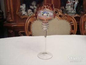Кухонне начиння, посуд, столове срібло Кухонная утварь, посуда, столовое серебро ^/--/^ Шикарный Бокал Фужер 23.5 см Лепка Эмаль Позолота Богемия №778 ^_^^^ ШИКАРНИЙ БОКАЛ ФУЖЕР - 23.5 СМ ЛЕПКА ЕМАЛЬ ПОЗОЛОТА БОГЕМІЯ No /--/ 778 - фото фото фото