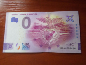 Португалія Португалия ^/--/^ банкнота 0 евро ФК Бенфика Лиссабон Португалия 2024 г ^_^^^ банкнота 0 євро ФК Спортинг Лісабон Португалія 2024 р - фото фото фото