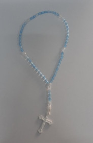 Браслети Браслеты ^/--/^ 70066 Бусы с крестиком, четки Голубые ^_^^^ 70066 Буси з хрестиком, чіткі Блакитні - фото фото фото