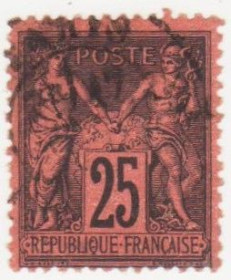 Франція Франция ^/--/^ Франция 1877 г.№ 79 гащеная ^_^^^ Франція 1877 р. No 79 гащена - фото фото фото