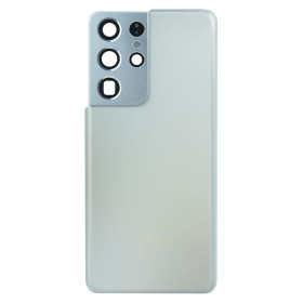 Корпуса на Samsung Корпуса на Samsung ^/--/^ Задня частина корпусу Samsung Galaxy S /--/ 21 Ultra SM-G /--/ 998 Phantom Silver   (з склом камери) ^_^^^ Задняя часть корпуса Samsung Galaxy S /--/ 21 Ultra SM-G /--/ 998 Phantom Silver (со стеклом камеры) - фото фото фото