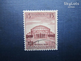 Третій Рейх (-) Третий Рейх (-) ^/--/^ Марка Германия Третий Рейх 1938 архитектура Бреслау Вроцлав свастика 15 пф гаш ^_^^^ Марка Німеччина Третій Рейх 1938 архітектура Бреслау Вроцлав свастика 15 пф гаш - фото фото фото